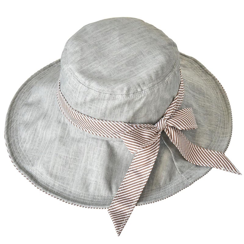 SOMALER Sun Hats for Women Roll-up Wide Brim Summer Beach Hat Foldable Floppy Cotton Hat - Image 2